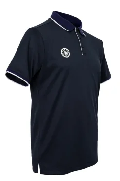 Tennis heren polo blauw