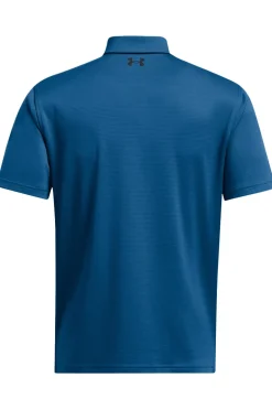 Tennis heren polo blauw