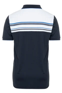 Tennis heren polo blauw