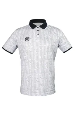 Tennis heren polo wit