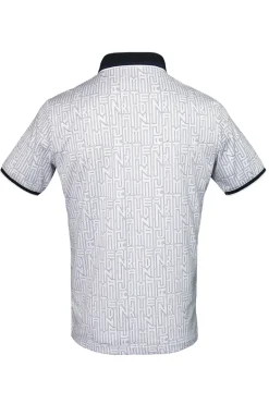 Tennis heren polo wit
