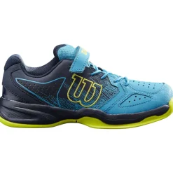 Tennisschoenen gravel jongens blauw