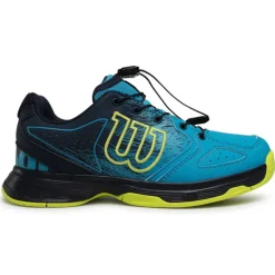 Tennisschoenen gravel jongens blauw