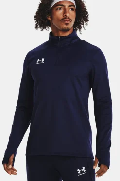 Voetbal heren trainingsjack blauw