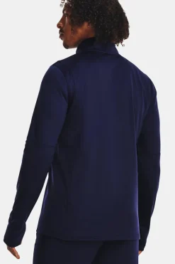 Voetbal heren trainingsjack blauw